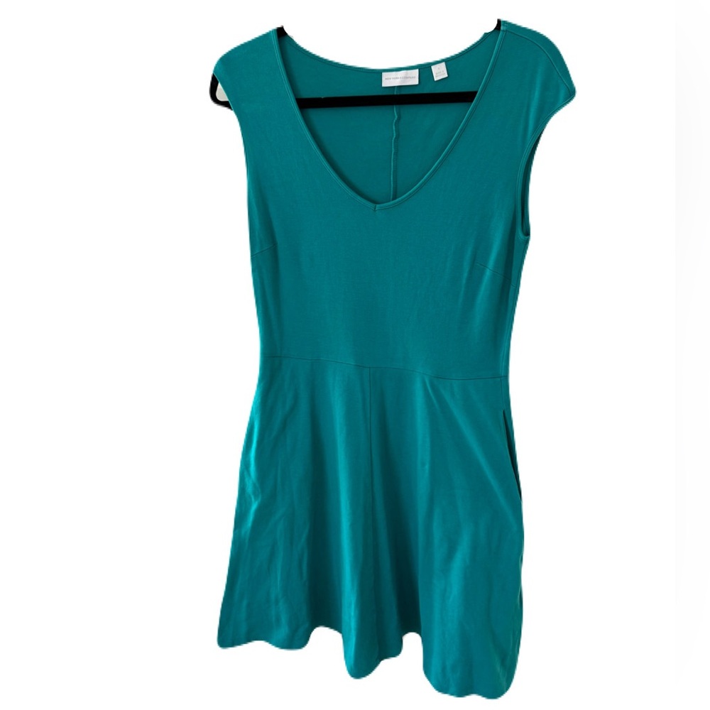 New York & Company Cotton Aqua Dress